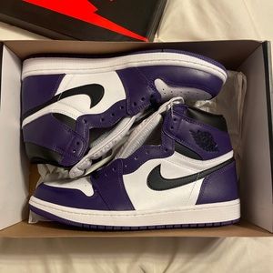 Air Jordan 1 court purple